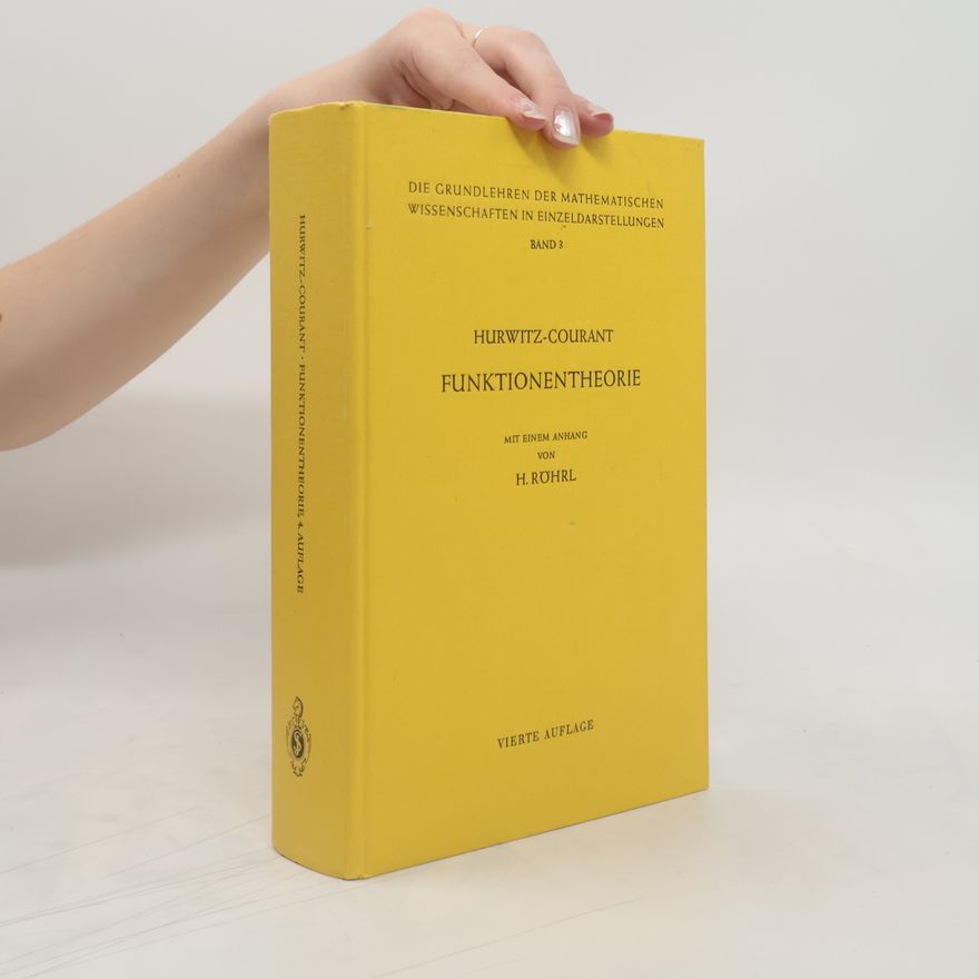 Autorenkollektiv Hurwitz - Courant Funktionentheorie band 3