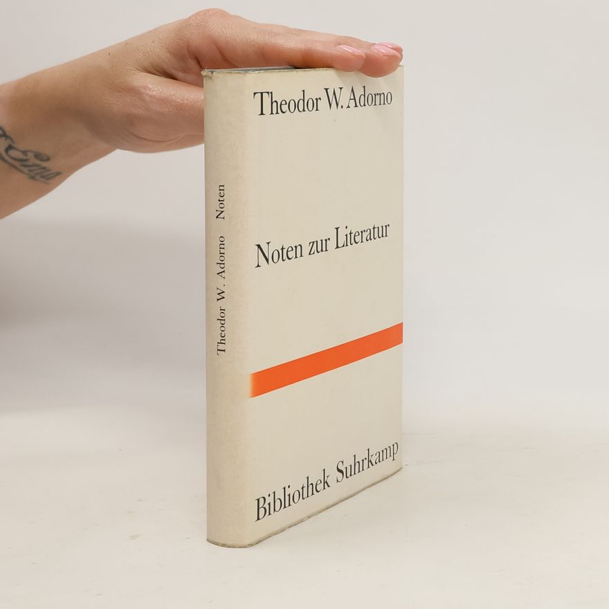 Theodor W. Adorno Noten zur Literatur