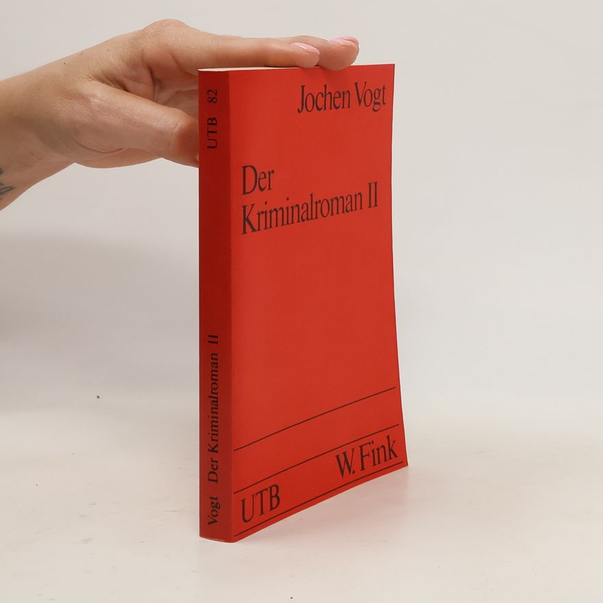Jochen Vogt Der Kriminalroman II