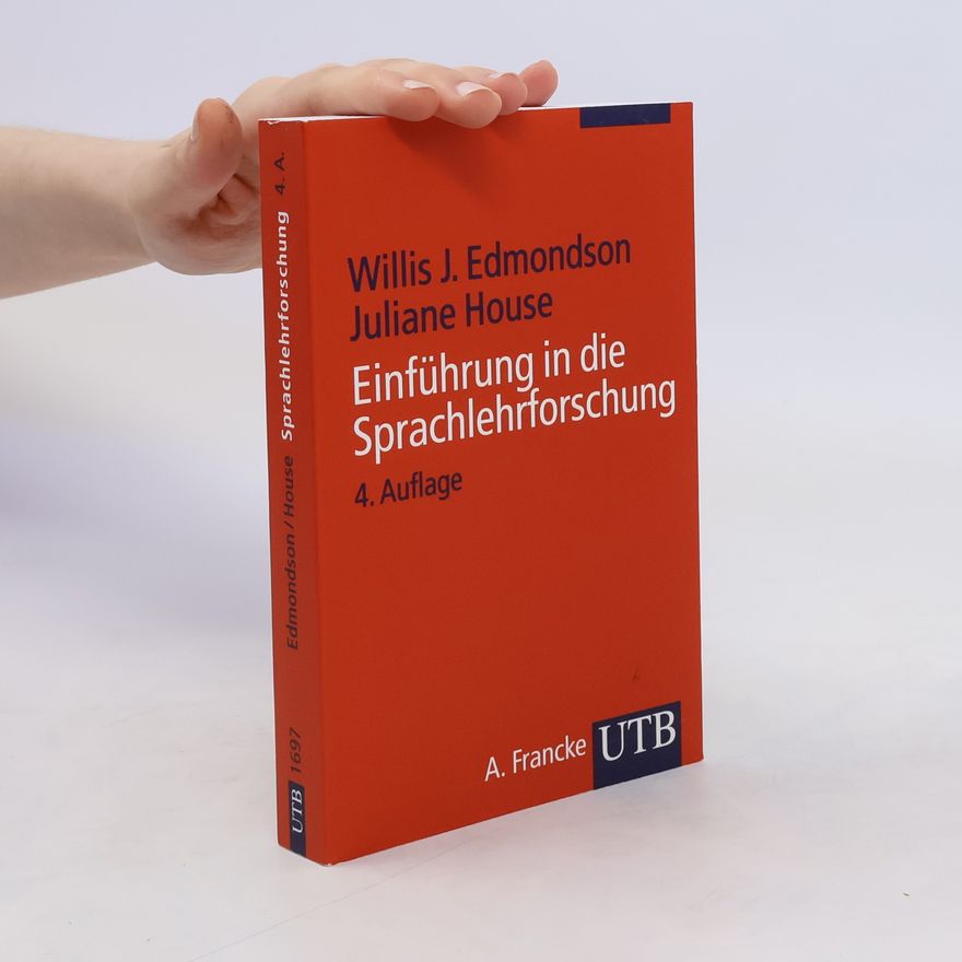 Willis J. Edmondson Einführung in die Sprachlehrforschung