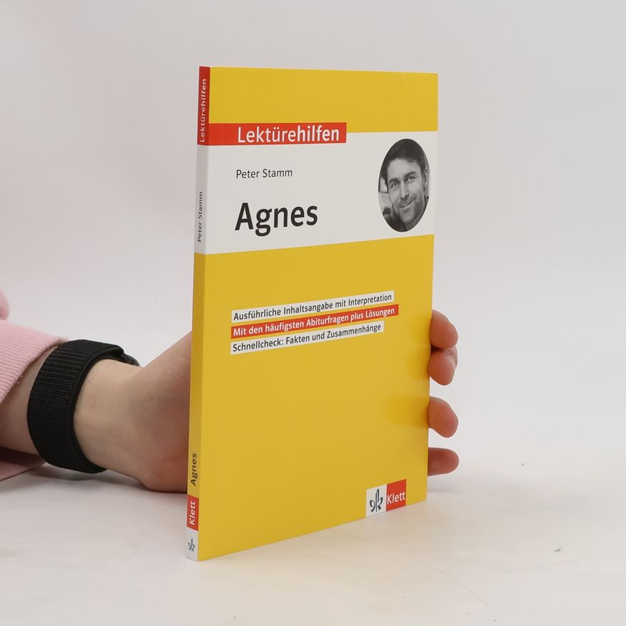 Johannes Wahl Klett Lektürehilfen Peter Stamm, Agnes