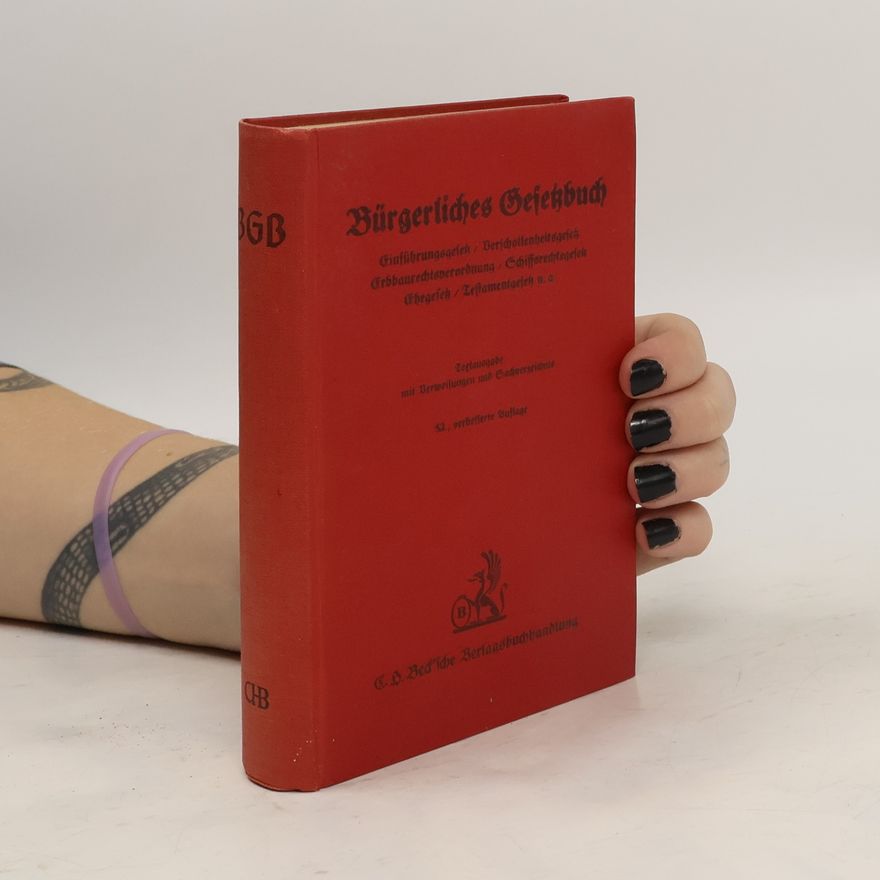 Kolektív autorov Bürgerliches Gesetzbuch