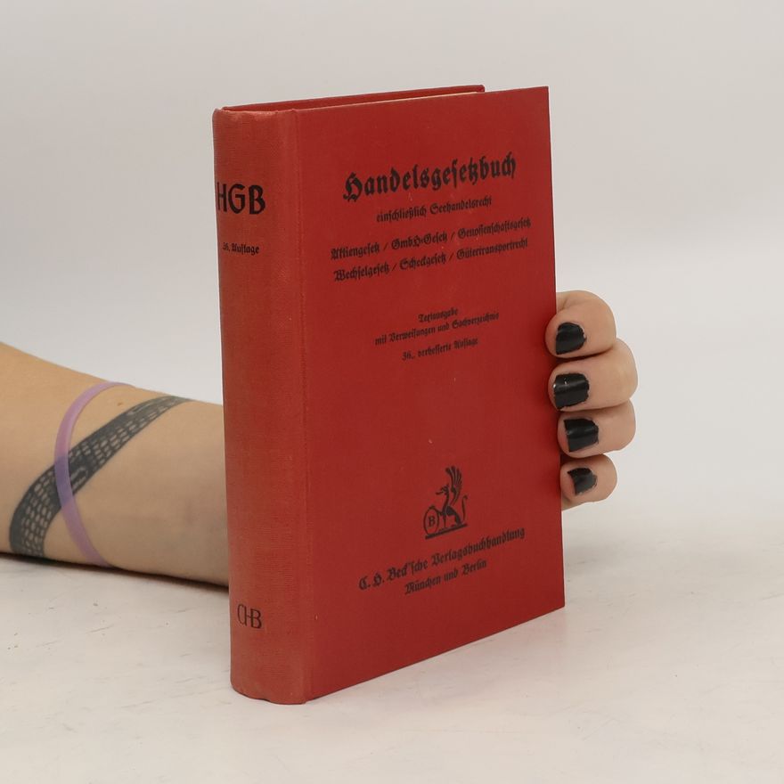 Kolektív autorov Handelsgesetzbuch