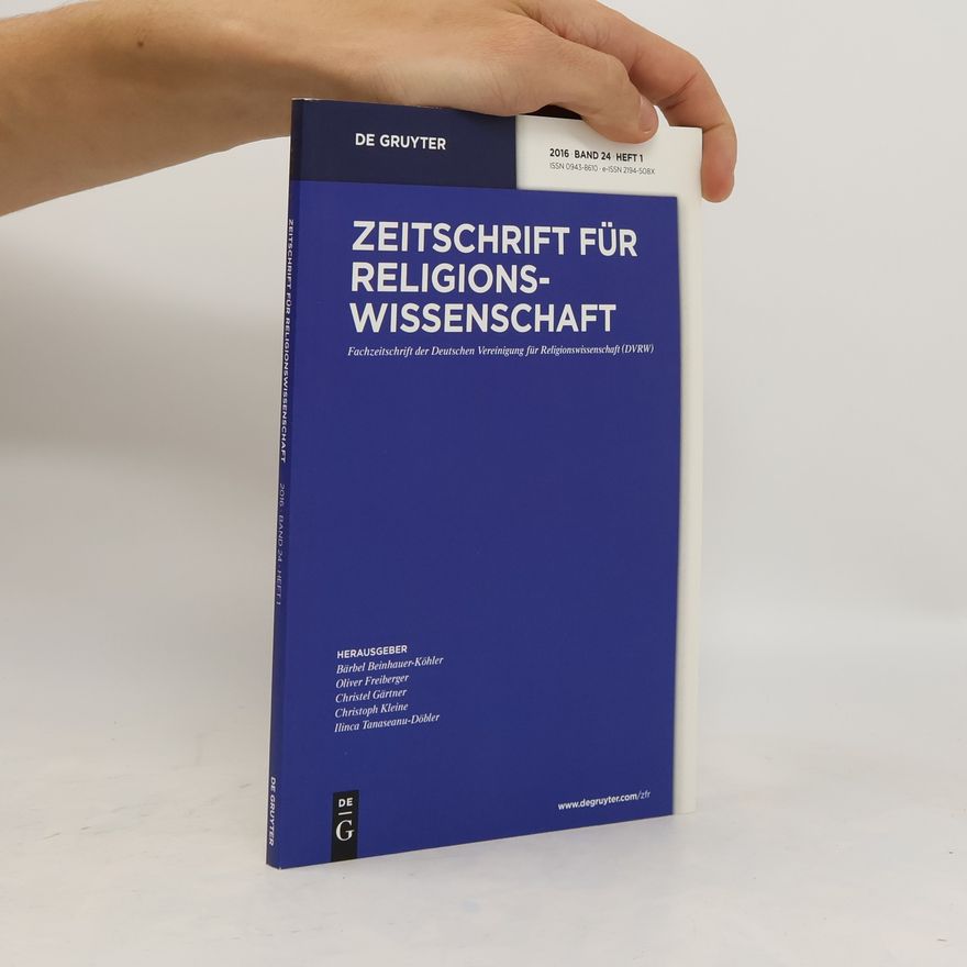 De Gruyter Zeitschrift für Religionswissenschaft Band 24, Heft 1