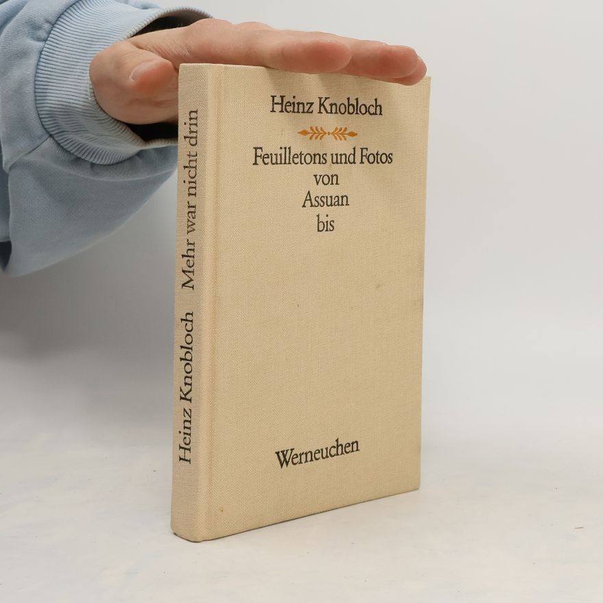 Heinz Knobloch Mehr war nicht drin