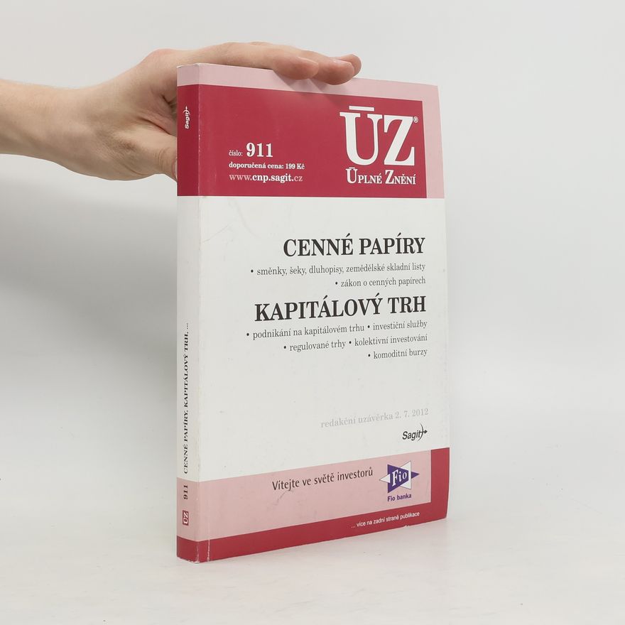 Kolektív autorov Úplné znění: Cenné papíry, Kapitálový trh