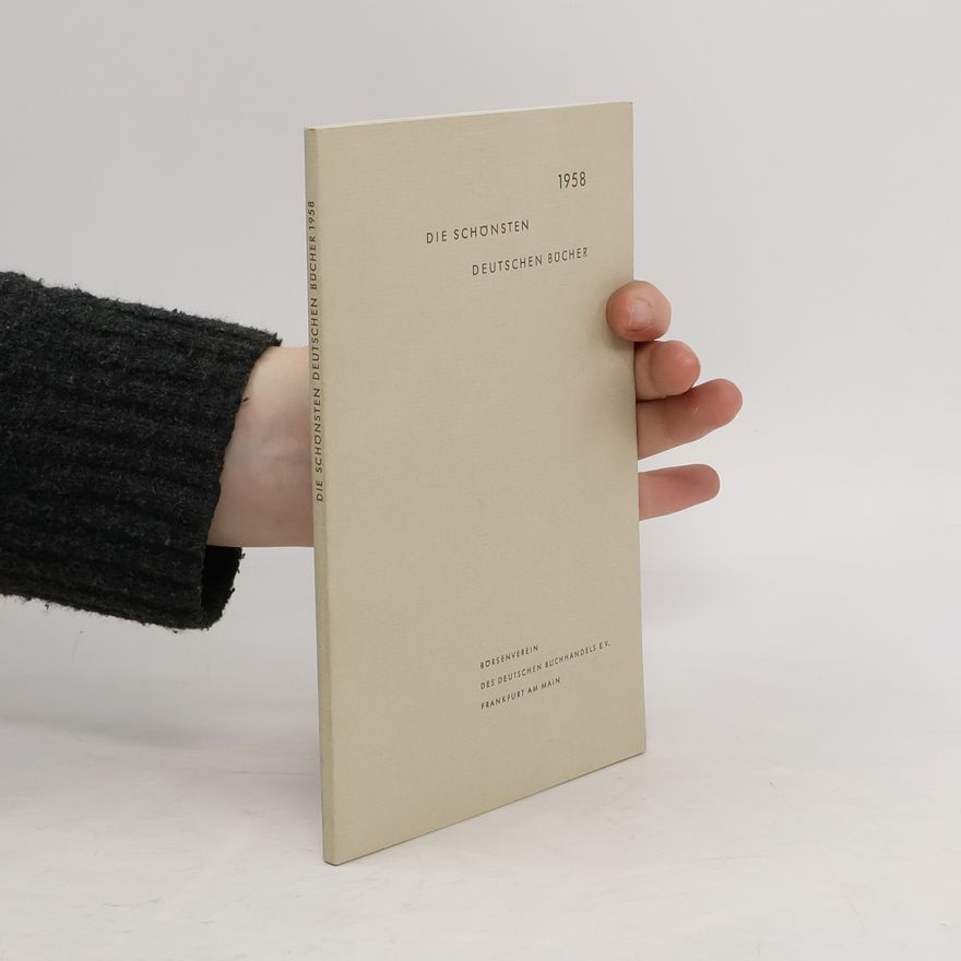 Collectif d'auteurs Die schönsten deutschen Bücher 1958