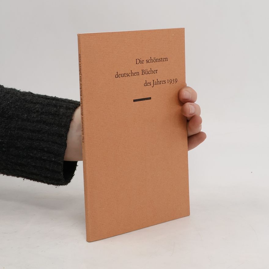 Collectif d'auteurs Die schönsten deutschen Bücher des Jahres 1959