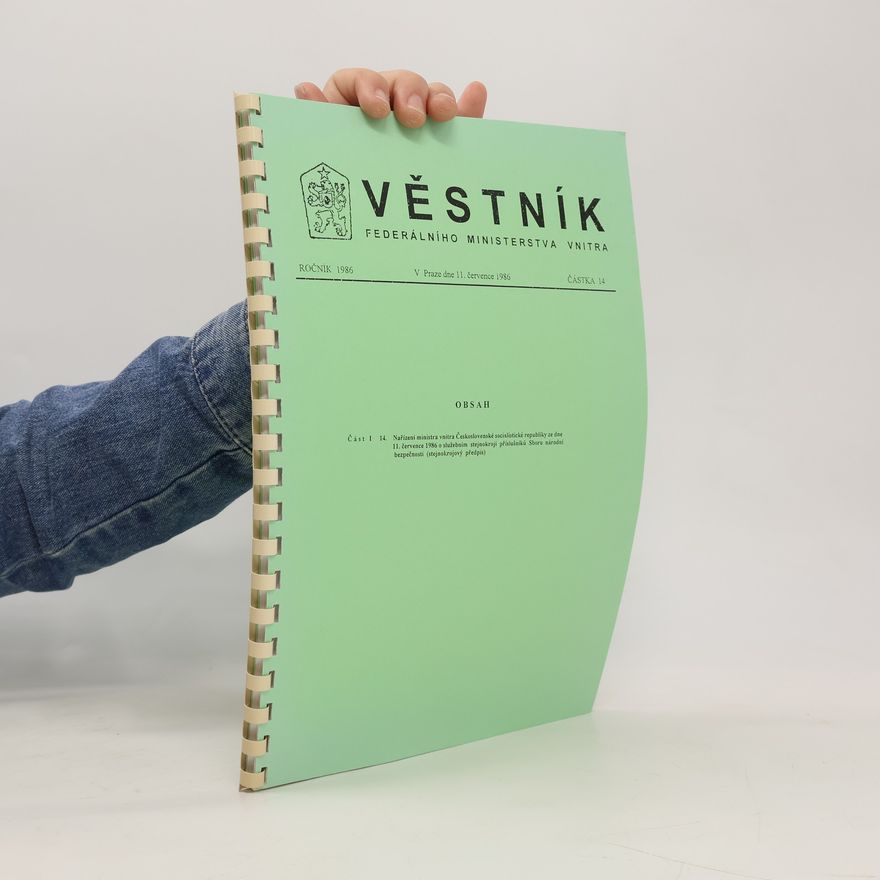 Kolektív autorov Věstník federálního ministerstva vnitra částka 14