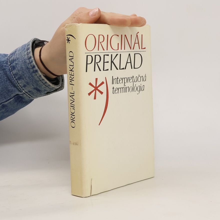Anton Popovič Originál-preklad : interpretačná terminológia