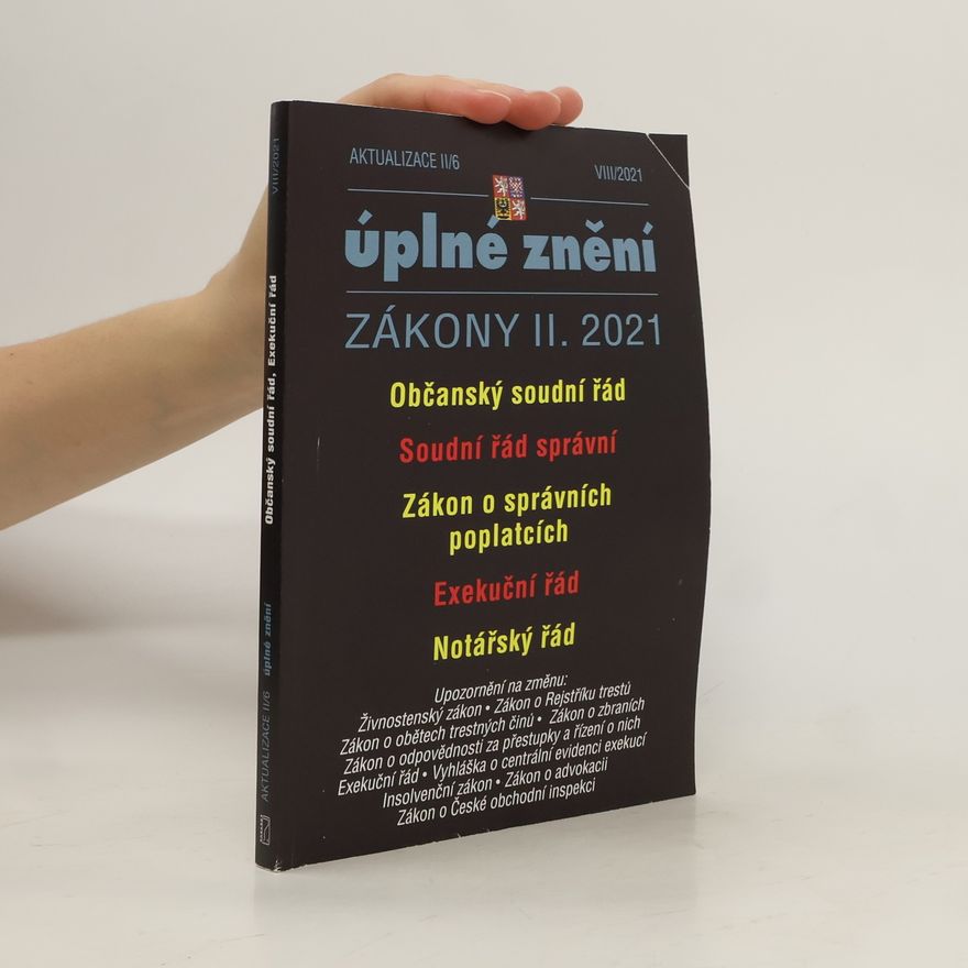 Kolektiv autorů Úplné znění. Zákony II. 2021. VIII/2021