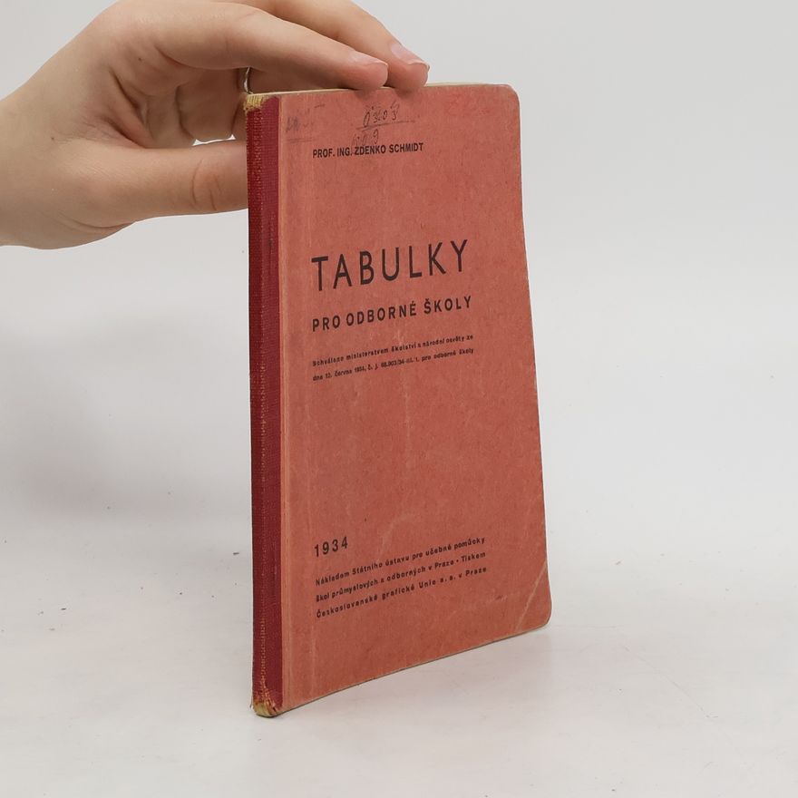 Zdenko Schmidt Tabulky pro odborné školy