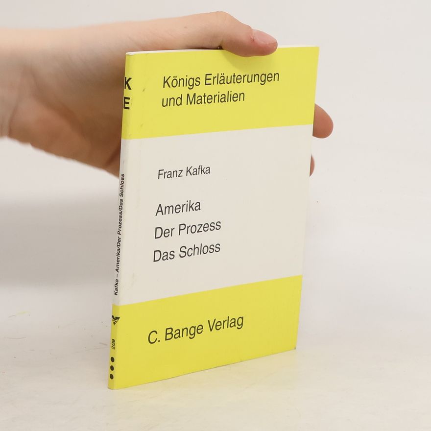 Franz Kafka Amerika. Der Prozess. Das Schloss