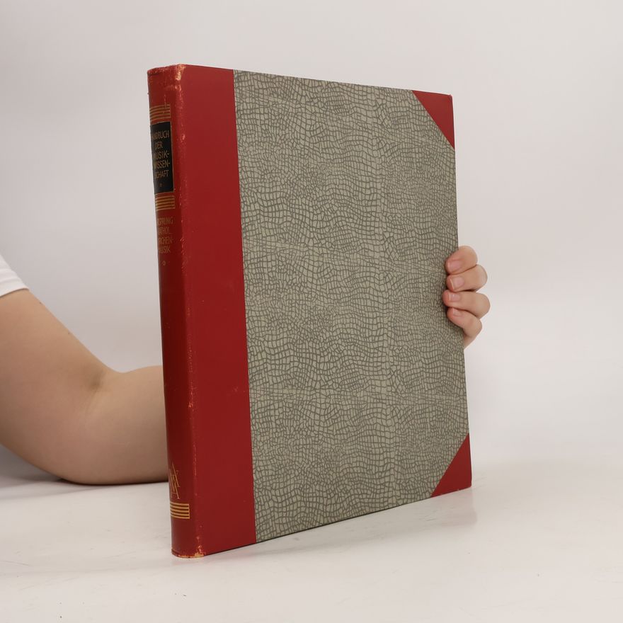 Otto Ursprung Handbuch der Musikwissenschaft