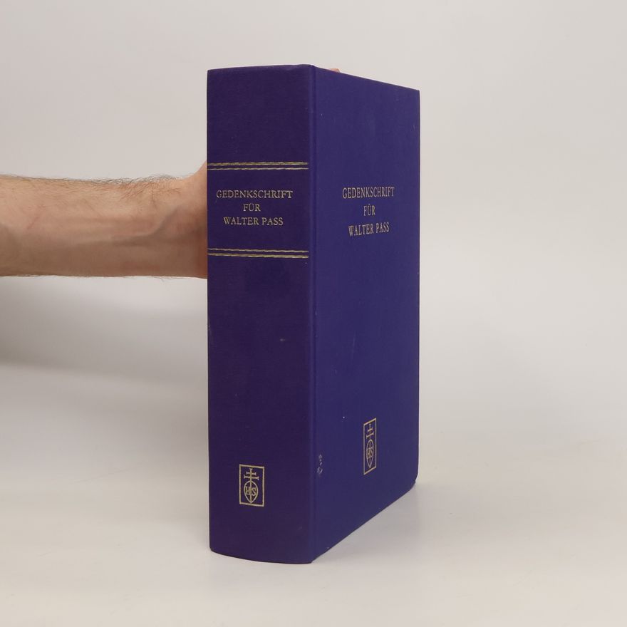 Martin Czernin Gedenkschrift für Walter Pass