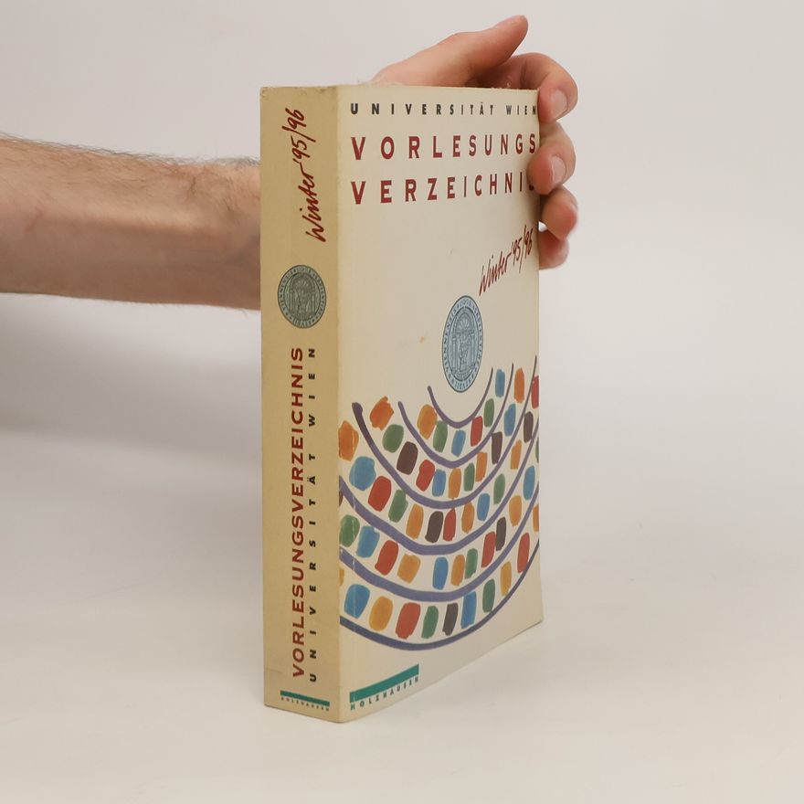 Autorenkollektiv Vorlesungs Verzeichnis Der Universität Wien