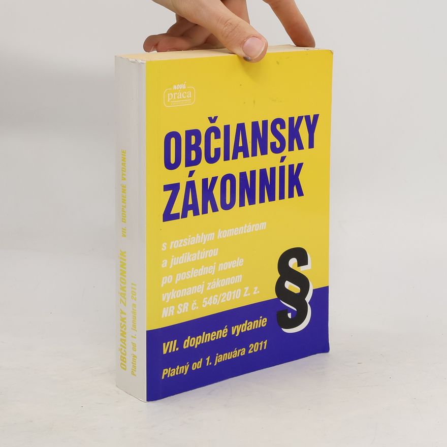Kolektiv autorů Občiansky zákonník s rozsiahlym komentárom a judikatúrou