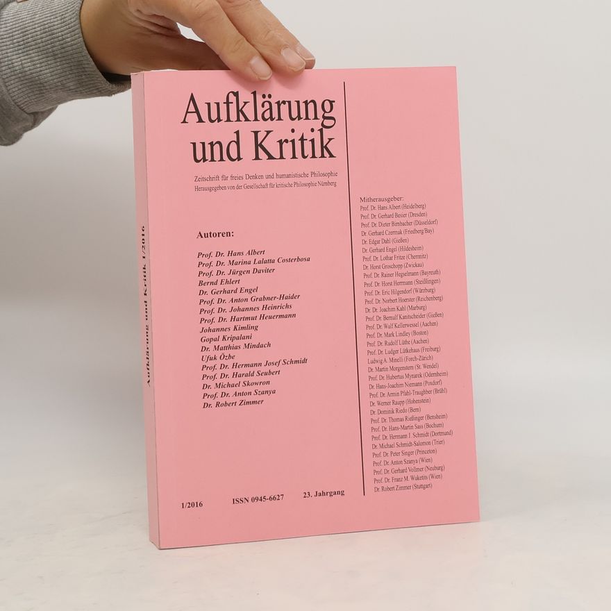 Autorenkollektiv Aufklärung und Kritik 1/2016