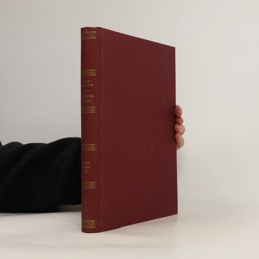 Ernst Lohmeyer Das Evangelium des Markus