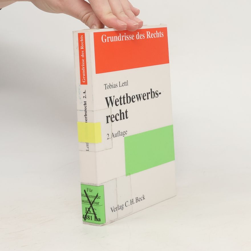 Tobias Lettl Wettbewerbsrecht