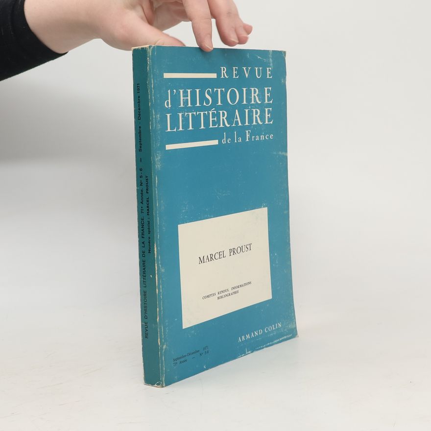 Kolektiv autorů Revue d'histoire littéraire de la France Septembre-Décembre/1971
