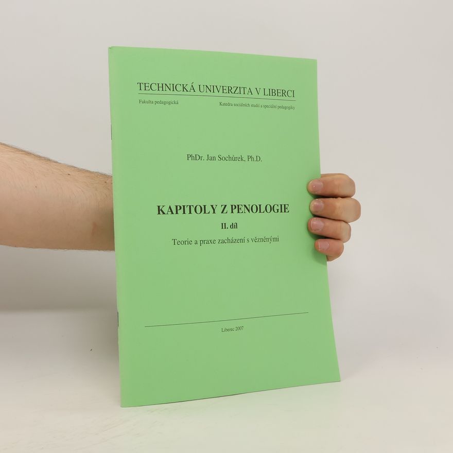 Jan Sochůrek Kapitoly z penologie II