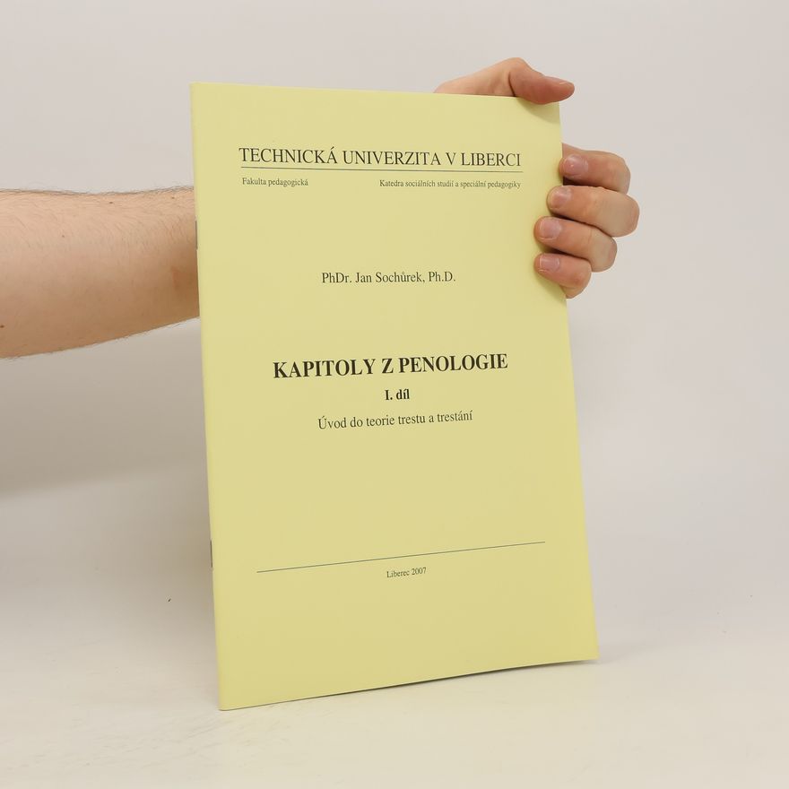 Jan Sochůrek Kapitoly z penologie I