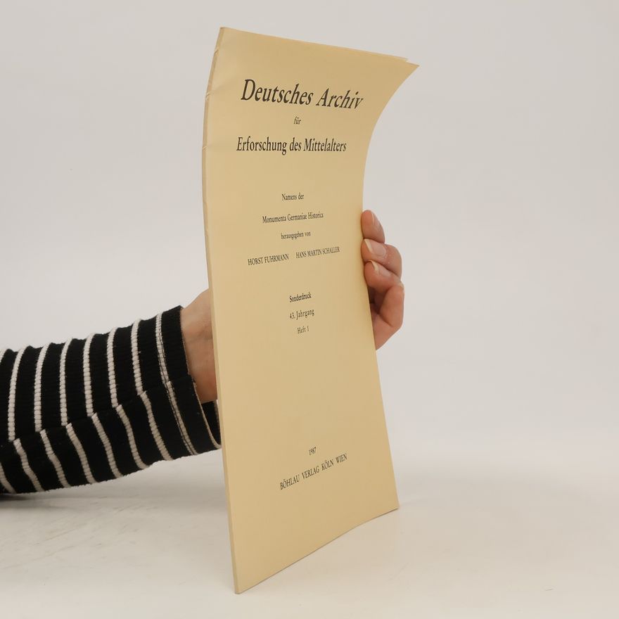 Hans Martin Schaller Deutsches Archiv für Erforschung des Mittelalters 1