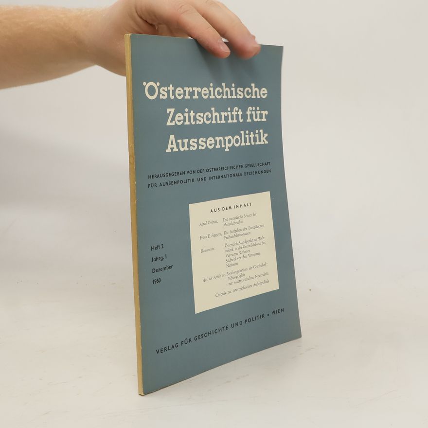 Autorenkollektiv Österreichische Zeitschrift für Aussenpolitik 2