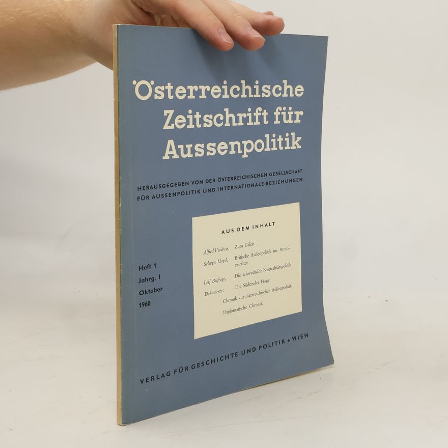 Various authors Österreichische Zeitschrift für Aussenpolitik