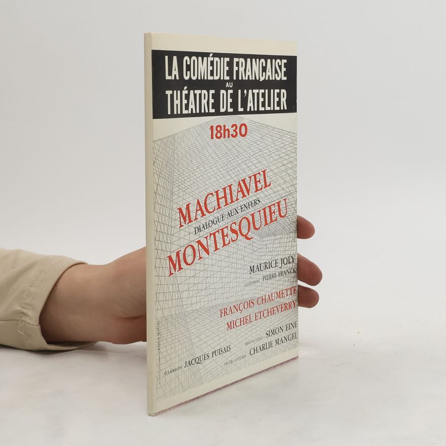 Kolektiv autorů Machiavel dialogue aux Enfers Monesquieu