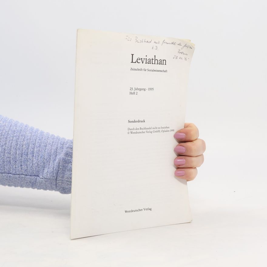 Various authors Leviathan. Zeitschrift für Sozialwissenschaft