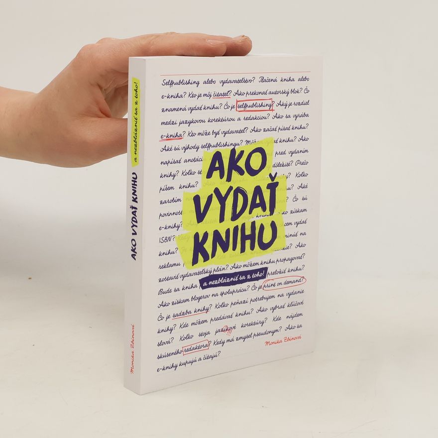 Monika Zbínová Ako vydať knihu