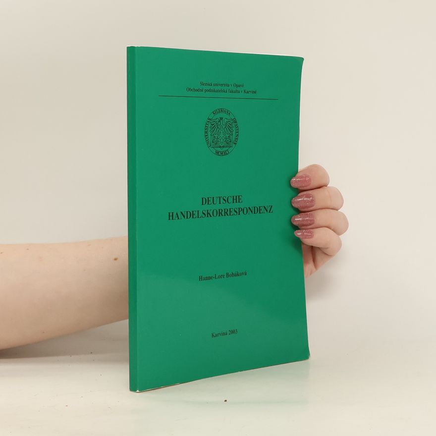 Hanne-Lore Bobáková Deutsche Handelskorrespondenz
