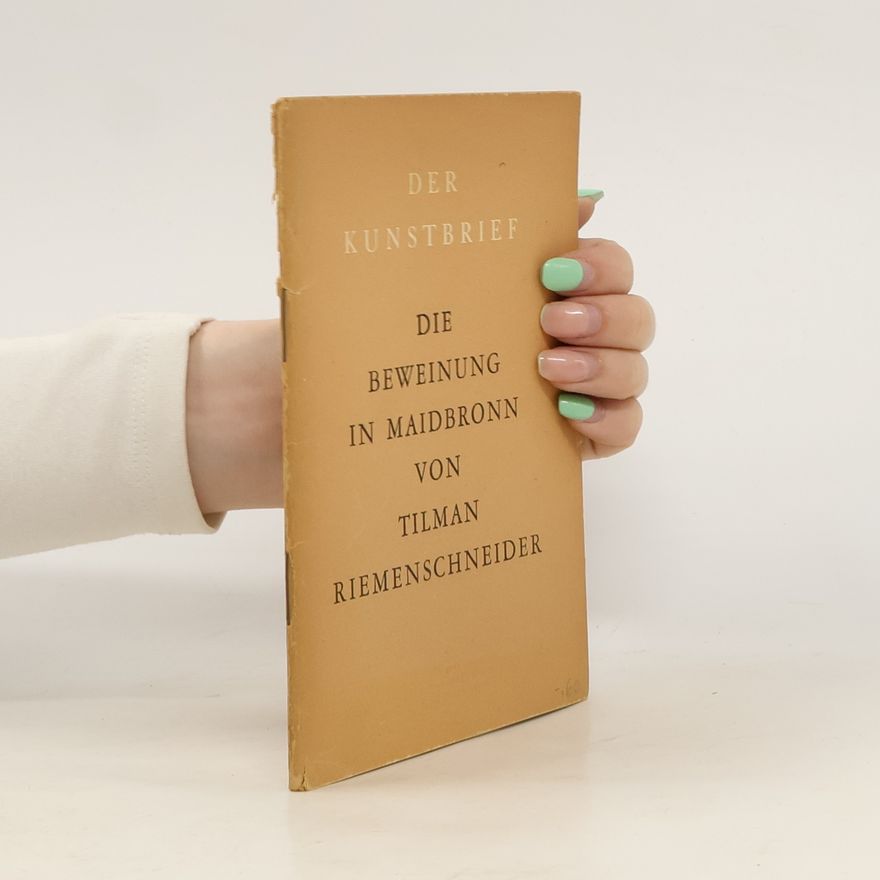 Tilman Riemenschneider Die Beweinung in Maidbronn