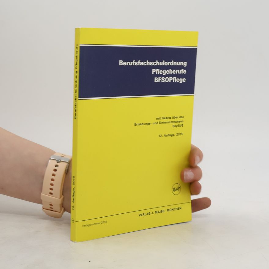 Kolektiv autorů Berufsfachschulordnung Pflegeberufe