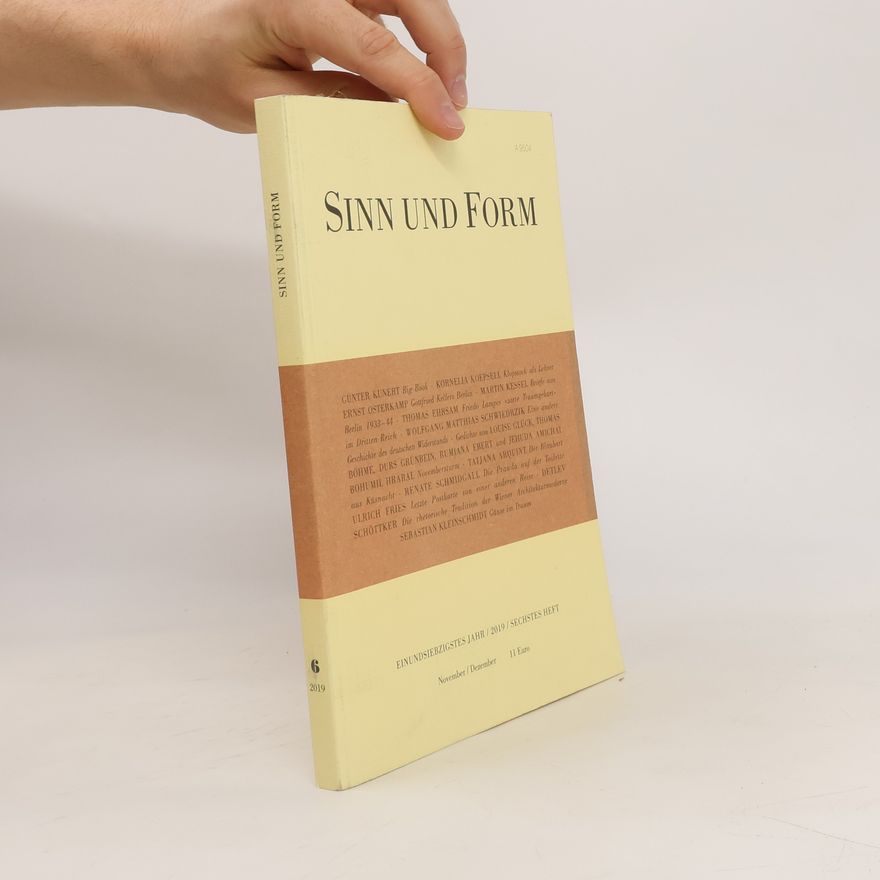 Autorenkollektiv Sinn und Form 6/2019