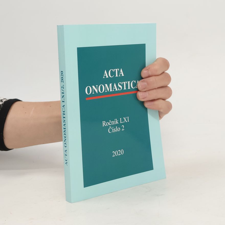 Autorenkollektiv Acta onomastica. Ročník LXI. Číslo 2
