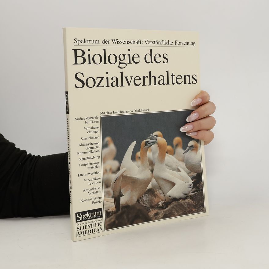 Dierk Franck Biologie des Sozialverhaltens