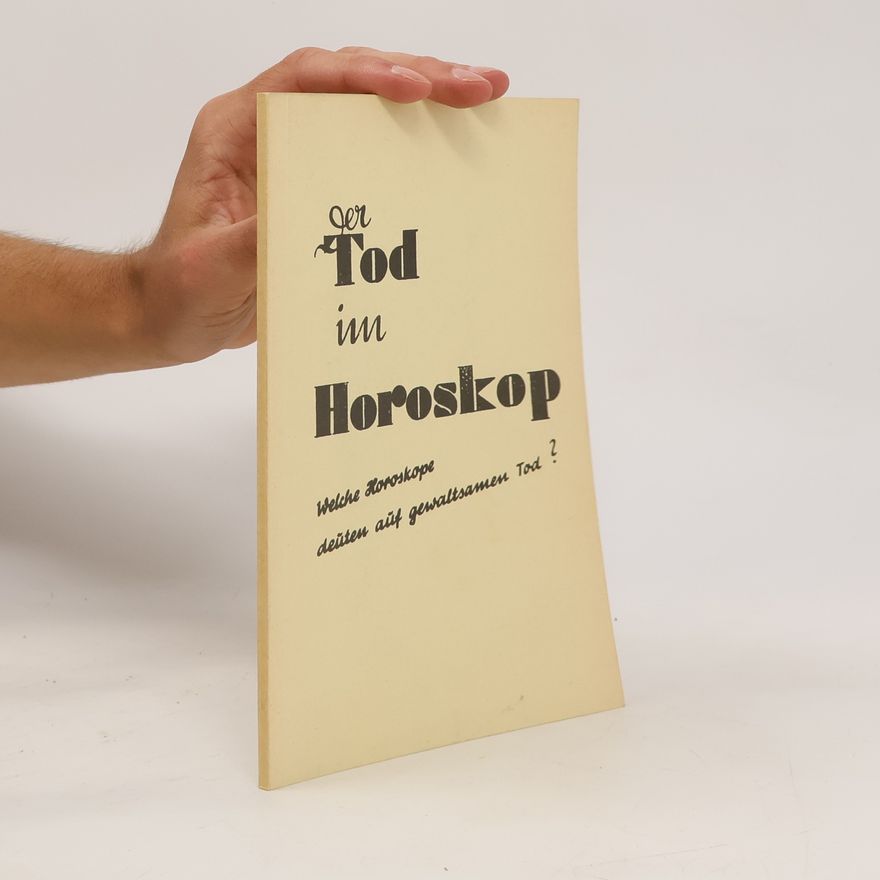 Auteurscollectief Der Tod im Horoskop