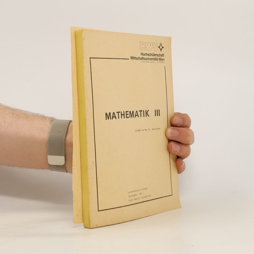 Heimo H. Adelsberger Mathematik III