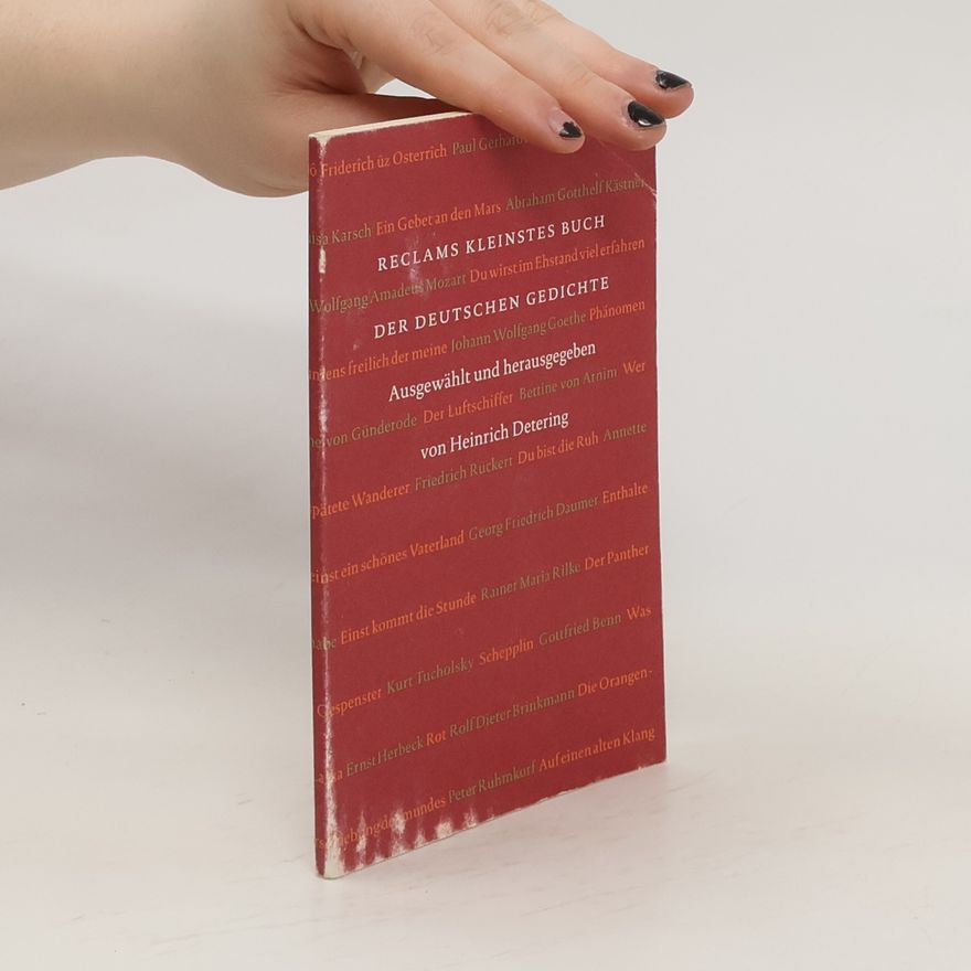 Heinrich Detering Reclams kleinstes Buch der deutschen Gedichte