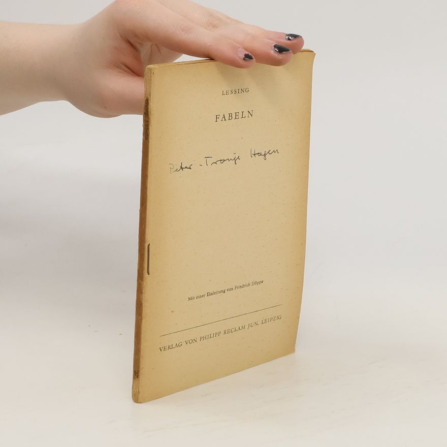 Gotthold Ephraim Lessing Fabeln