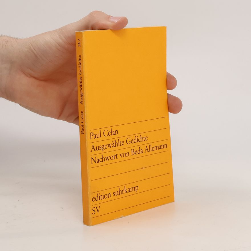 Paul Celan Ausgewählte Gedichte. Nachwort von Beda Allemann