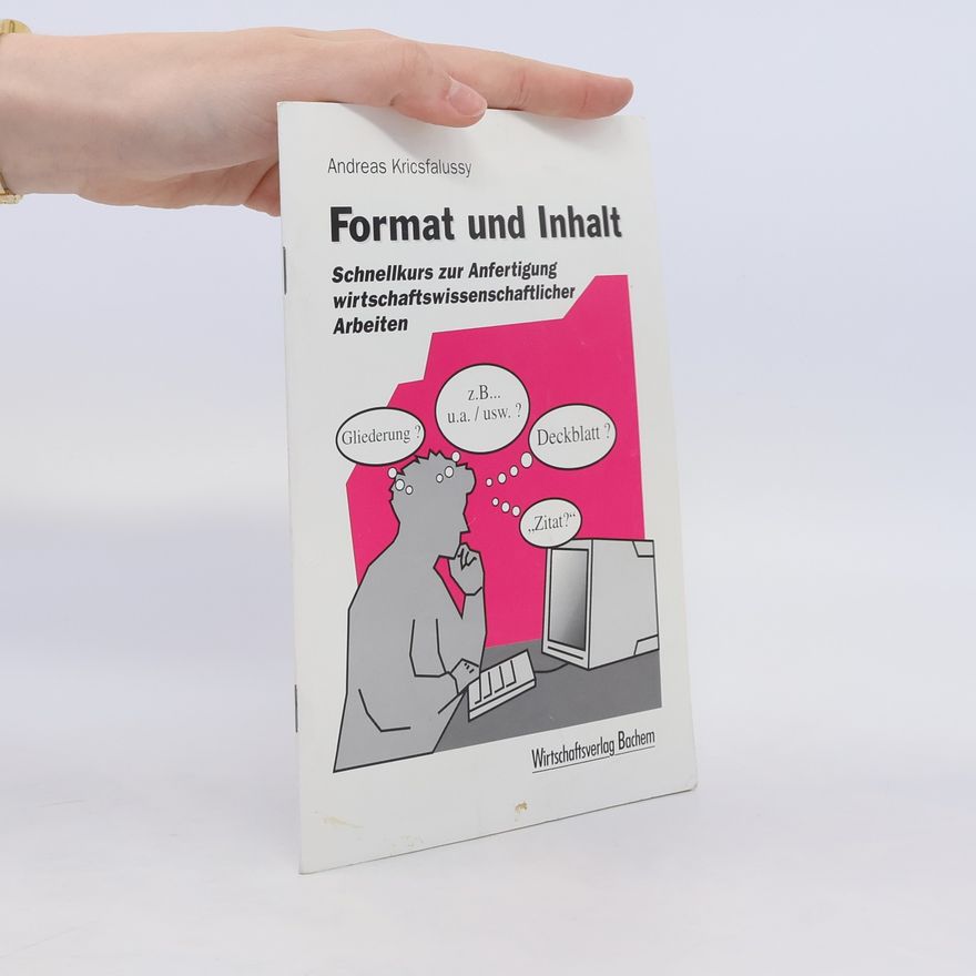 Andreas Kricsfalussy Format und Inhalt