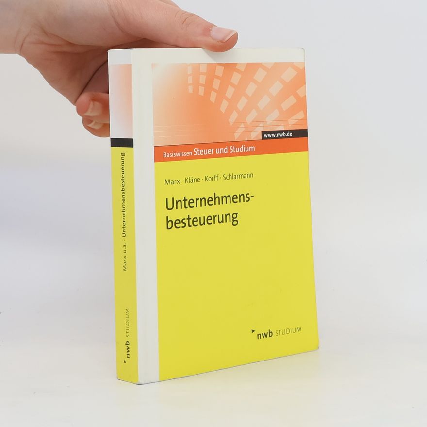 Franz Jürgen Marx Unternehmensbesteuerung