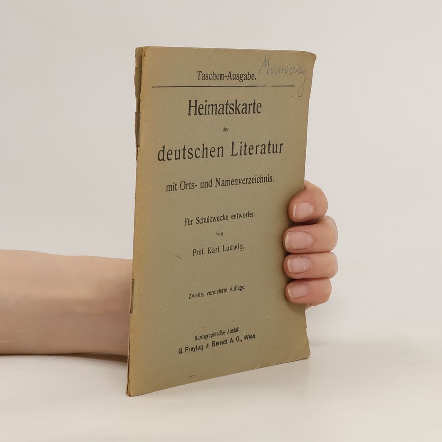Karl Ludwig Heimatskarte der deutschen Literatur mit Orts- und Namenverzeichnis