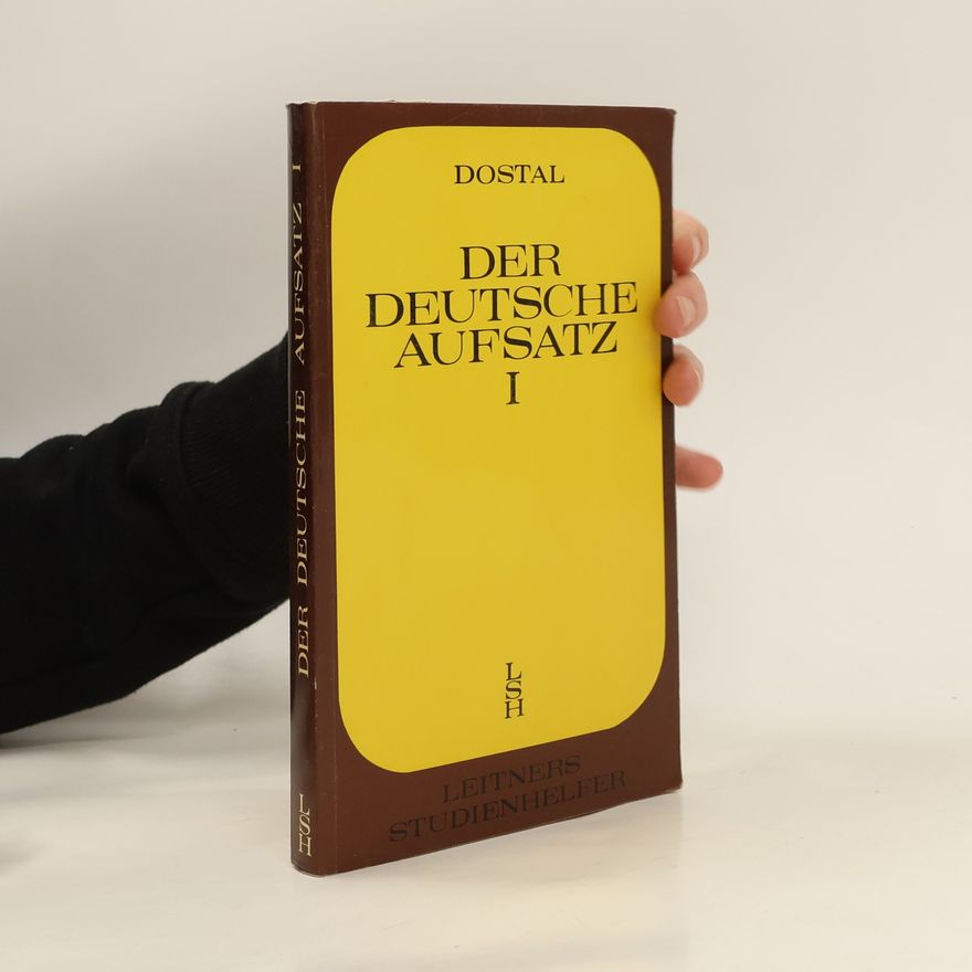 Emil Brenner Der deutsche Aufsatz I