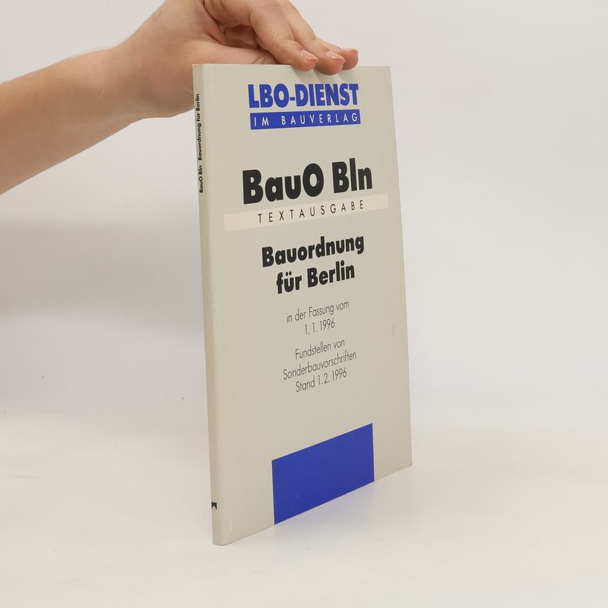 Otto K. Schaible Bauordnung für Berlin