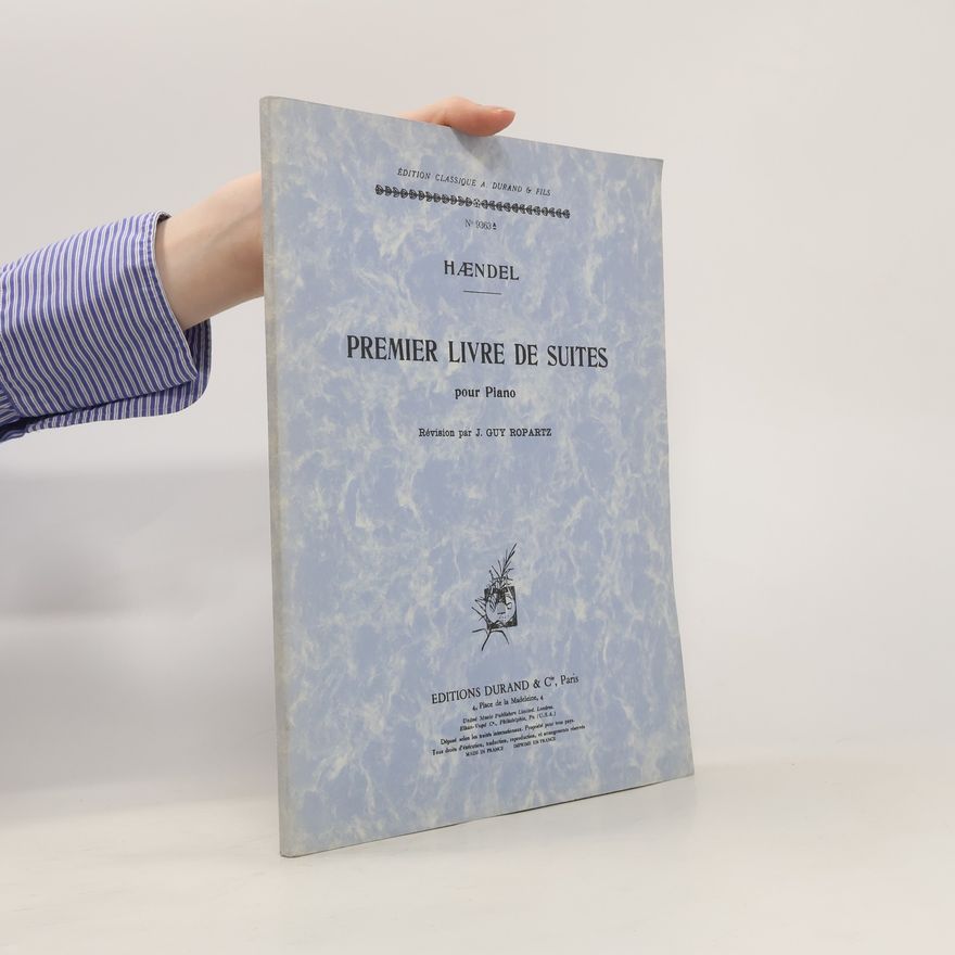 J. Guy-Ropartz  Premier Livre De Suites Pour Piano